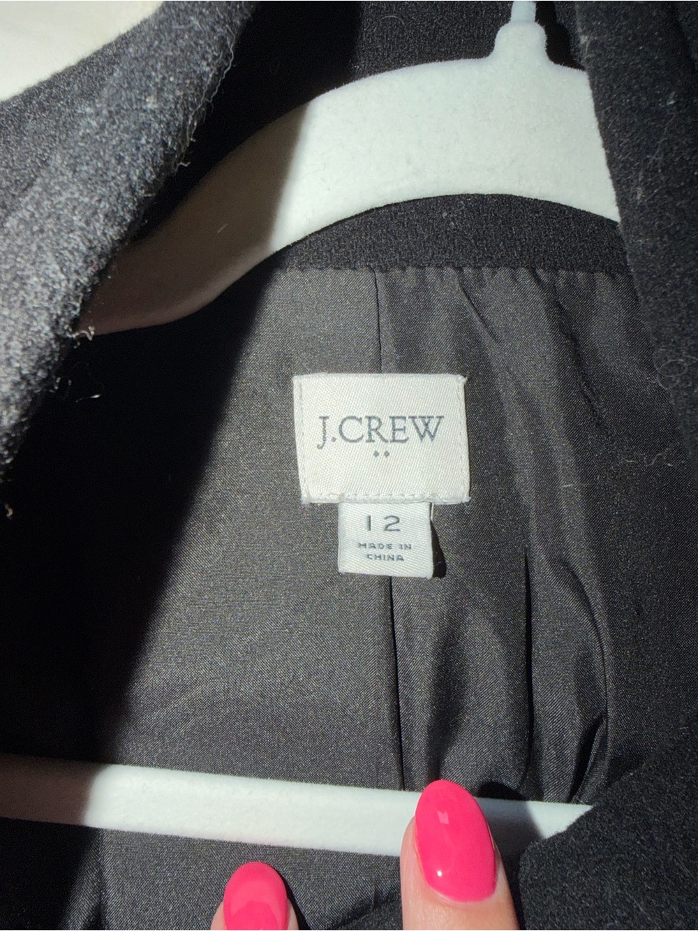 J. Crew Black Wool-Blend Pea Coat - Picture 3 of 3